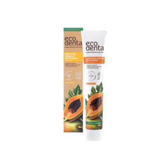 ECODENTA balinamoji dantų pasta su papajos ekstraktu ORGANIC 75 ml