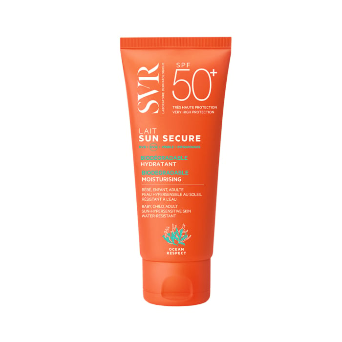 SVR pienelis veidui ir kūnui SUN SECURE LAIT SPF 50 nuo 1 m 100 ml