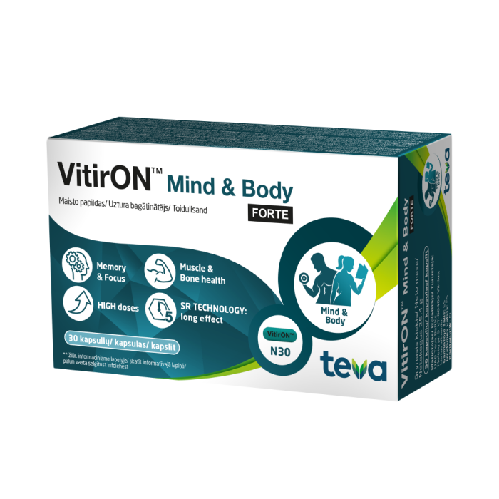 Vitiron Mind Body Forte Kapsuli Eurovaistine Lt