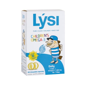 LYSICHILDREN'SOMEGA-3,tuttifruttiskonio,60kramtomųjųkapsulių