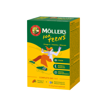 MÖLLER'SFORTEENS,28Kapsulės+28tabletės