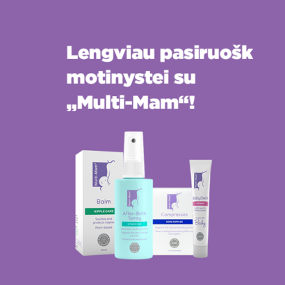 Vaistininkas rekomenduoja – lengviau pasiruošk motinystei su „Multi-Mam“!